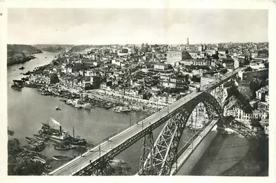 Porto — Vista parcial da Ponte D. Luís I — Fotografia Verdadeira