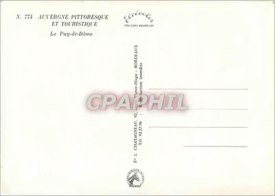 Le Puy-de-Dôme — panoramische uitzicht — Élécé — Achterkant