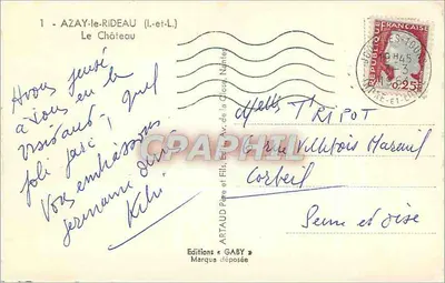 Azay-le-Rideau — Zamek — Wydawnictwo Gaby — Rewers