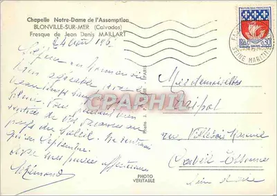Kaplica Najświętszej Panny Marii Objawieniowej — Fresk Jana Denisa Maillarta — Foto J. P. Dir — Rewers