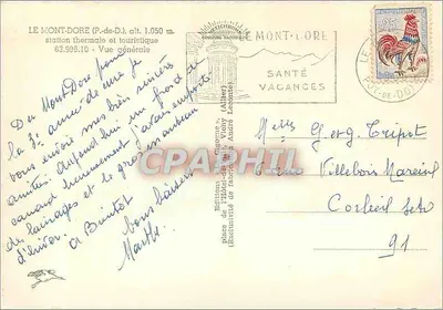 La Cigogne — Ogólny widok — Wydawnictwo l'Arbre (Allier) — Rewers