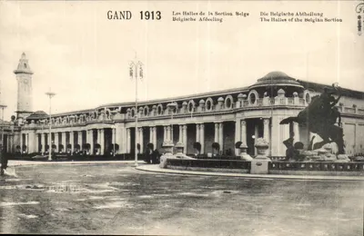 Gand 1913 — As Halles da Seção Belga — Éd. C. D. Br.
