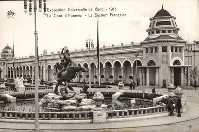 Exposição Universal de Gand - 1913 — A Cour d'Honneur - A Seção Francesa — editor STAR, n°5