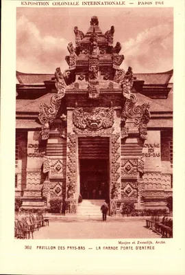 Pavilhão dos Países Baixos — A Grande Porta de entrada — Exposição Colonial Internacional — Paris 1931