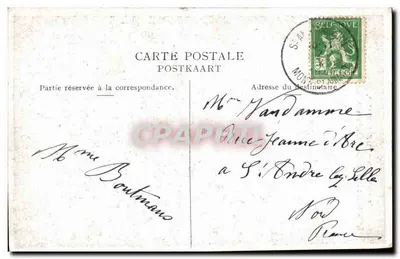 Exposition Universelle de Gand 1913 — Entrée de la ville de Paris et Candélabre Monumental — Éditeur non visible — Verso