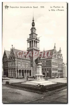 Exposição Universal de Gand - 1913 — O Pavilhão da Cidade de Antuérpia — editor STAR