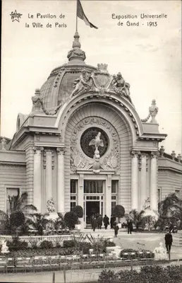 O Pavilhão da Cidade de Paris — Exposição Universal de Gand - 1913 — Editor STAR