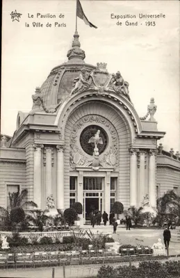 O Pavilhão da Cidade de Paris — Exposição Universal de Gand - 1913 — Editor STAR