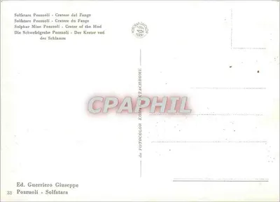 Pozzuoli — Krater Fange — wyd. Guerriero Giuseppe, nr 33 — Rewers