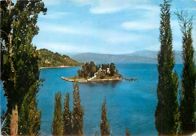Ilha de Pontikonissi — Corfu — Editor não visível