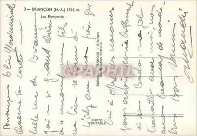 BRIANÇON (H.-A.) — Zamek — Éditions FRANCOU — Rewers