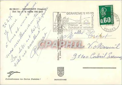 Gérardmer — Panoramiczny widok jeziora i wsi — Wydawnictwo IRIS — Rewers