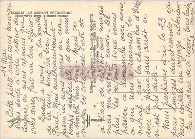 Morvan piękny — Żyzne wody w miękkiej naturze — Wydawnictwo Hachette, Vichy — Rewers