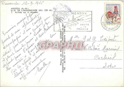 Kirche der Verkündigung — Menton — Bereitgestellt durch die Missionen des Levant — Rückseite