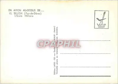 Billois — Vista aérea da Escola Militar — Edição Lapie — Verso