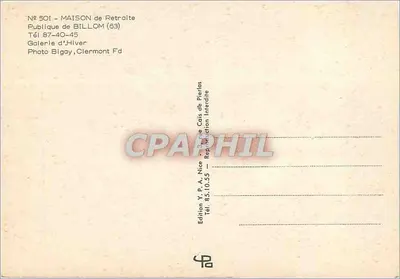 Korytarz domu opieki — Billom (63) — Wydawnictwo Y. P. A. Nice — Rewers