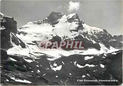 Klausespass, Scheerhorn 3298 m. — Visão alpina — Verlag Beringer & Pawluch, n° V7443