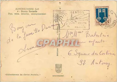 Jedno z efektów wód Miers — ALVIGNAC-MIERS (Lot) — Wydawnictwo Mexichrome — Rewers