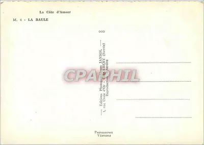 La Baule — Pamiątka z La Baule — Wydawnictwo Fotograficzne IANSOL — Rewers