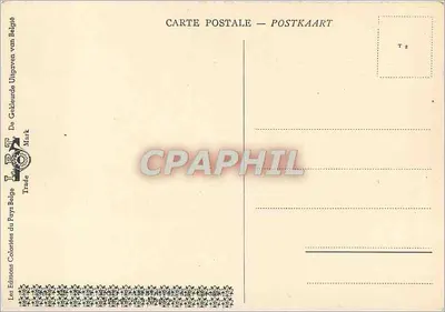 Wodospad — Most na tle — Parre/34, wydawca Les Éditions Colorées du Pays Belge — Rewers