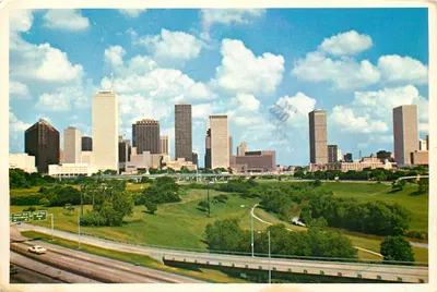 Houston, Texas — skyline e autoestrada — Astrocard AC-140