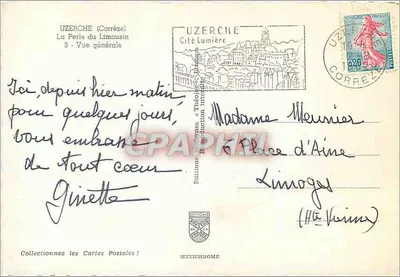 Uzerche (Corrèze) — A Pérola do Limousin — Éditions Théodème — Verso