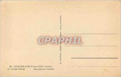 O Círio Pascal — Grutas de Arcy-sur-Cure (Yonne) — A. Joublin — Verso