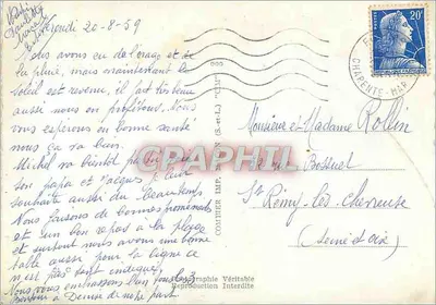 Fouras-les-Bains — Char. Marit. — Wydawca: Comthier Imp. (S.-et-L.) — Rewers