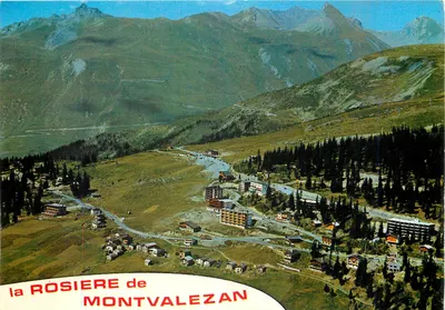 la ROSIERE de MONTVALEZAN — vista aérea — Éditions J. CELLARD