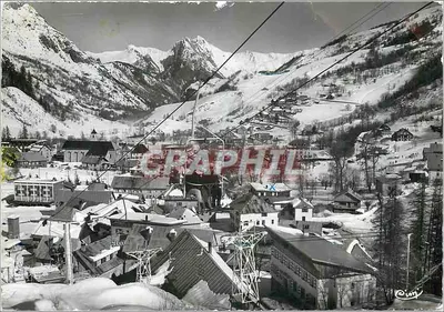 Valloire-Galibier — Vista geral do teleférico de inverno — Combière Imp. Macole