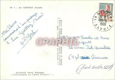 La Giettaz — (Savoie) — Conselho Municipal "CIM" — Verso
