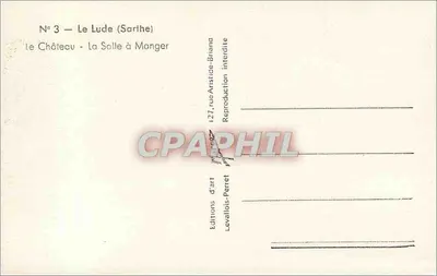 O Castelo - La Solle à Manger — Le Lude (Sarthe) — Éditions Levallois-Perret — Verso