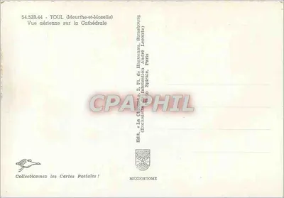 Toul (Meurthe-et-Moselle) — Widok lotniczy na Katedrę — Wyd. La Gironne, Fr. de Hagueneau, Strasbourg — Rewers