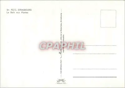 Kąpielisko przy roślinach — Strasburg — Wydawnictwo Sztuki — Rewers