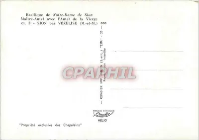 Basiliek van Onze Lieve Vrouw van Sion — Hoofdaltaar met het altaar van de Maagd — CIM — Achterkant