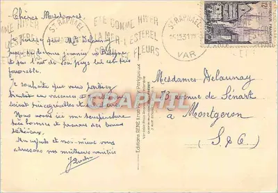 Saint-Raphaël - Var : Promenade w Santa Lucia — Rène 869 — Rewers