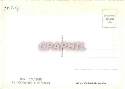 « Collimaçon » i Pégüère — Cauterets — Wydawnictwo Quinault, Lourdes — Rewers