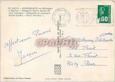 Gouesnach — sobre as margens do Odet — editor Belles Éditions de Bretagne, n° 29 118/41 — Verso
