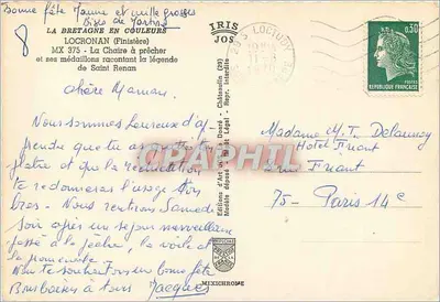 A cadeira de pregador de Locronan — editor Jos, n°105 — Verso