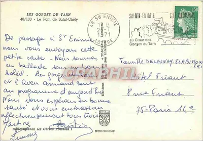 Góry Tarnu — Most w Saint-Chely — Éditions Iris — Rewers