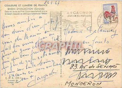 Bassin d'Arcachon — Chalet w lesie sosnowym — Wydawnictwo J. Art, Arcachon — Rewers