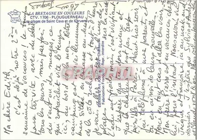 Plages de Saint-Cava et de Kervenney — Plouguerneau — Éditions Art & Jour — n° 1706 — Rewers