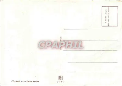 Colmar — Mała Weneza — M. Bard & L. Doyret — Rewers