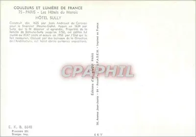 Hotel Sully — Parigi, Marais — Edizioni Jean-Jaurès — Verso