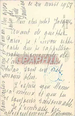 Notre-Dame w Paryżu — widok z Seiny — wydawca Chantal, nr 306 — Rewers
