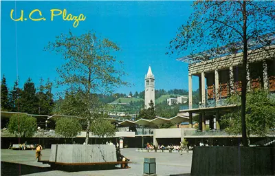 U.C. Plaza — Student Union Plaza, University of California, Berkeley — Published by P.O. Box 66, San Pablo, Calif. 94710