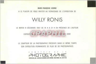 Samochody w Paryżu — seria fotografii — Willy Ronis — Rewers