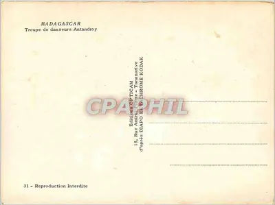 Madagaskar — Taniec Antandroy — Wydawnictwo OPTICAM — Rewers