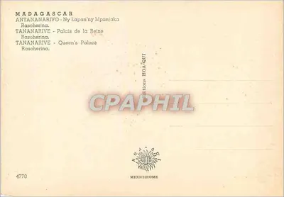 Madagaskar — Antananarivo - Pałac Królowej Rasocheriny — Wydawnictwo HOA-QUT — Rewers