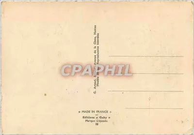 Port rybacki — kolorowe jednostki żaglowe — G. Armoud, Nantes — Rewers